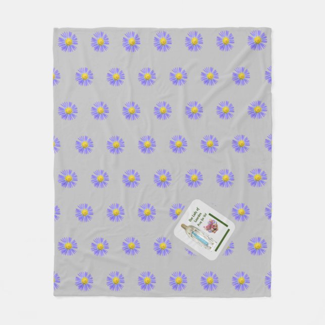 Dam i Lourdes Fleecefilt (Framsidan)