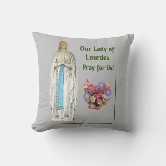 Dam i Lourdes Kudde (Framsida)