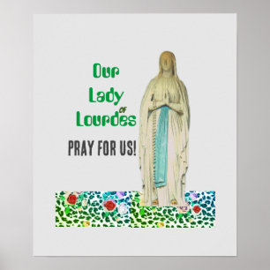Dam i Lourdes Poster