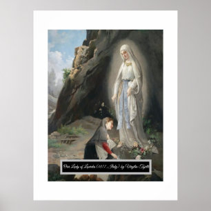 Dam i Lourdes Poster