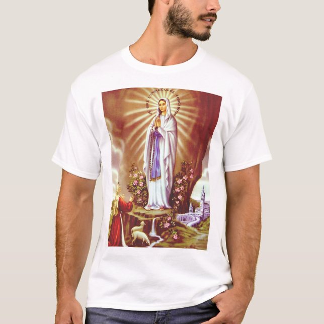 Dam i Lourdes T Shirt (Framsida)