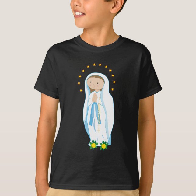 Dam i Lourdes Tee Shirt (Framsida)