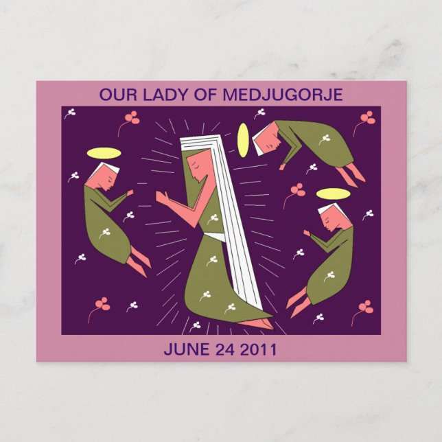 DAM I MEDJUGORJE JUNI 24.2011 VYKORT (Framsida)