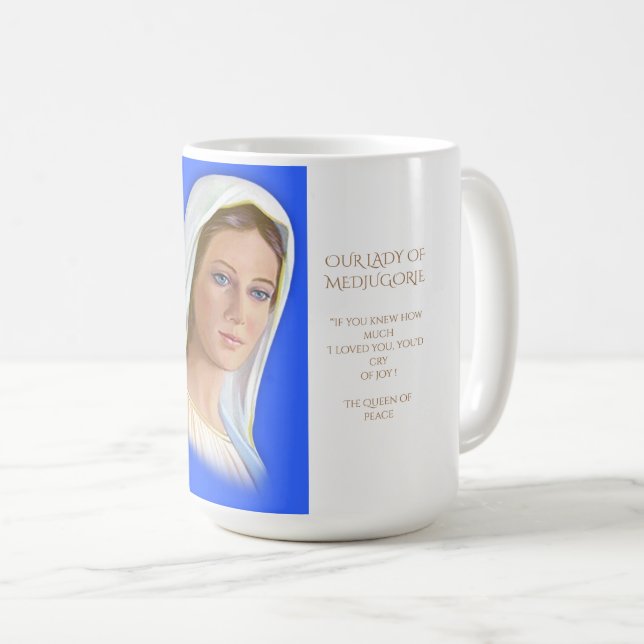 Dam i Medjugorje Kaffemugg (Framsida höger)