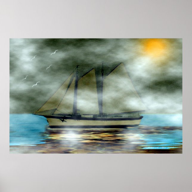 Dam i Mist Poster (Framsidan)