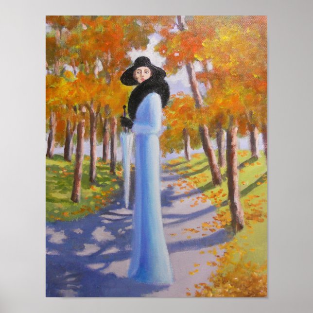 Dam i parken, Poster (Framsidan)