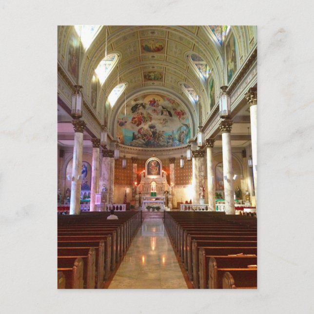 Dam i Pompeji Church Postcard Vykort (Framsida)