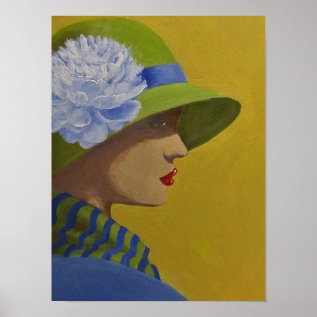 dam i profil poster (Framsidan)