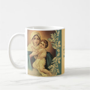 Dam i Religiösan Schoenstatte Virgin Mary Kaffemugg