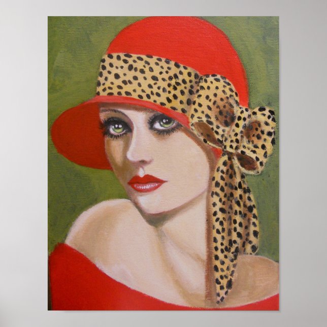 Dam i Röd/Poster Poster (Framsidan)