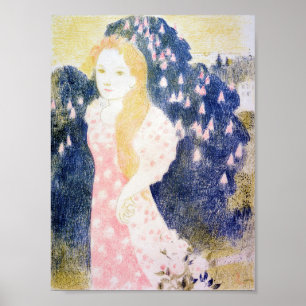 Dam i Rosa Dress, Maurice Denis Poster
