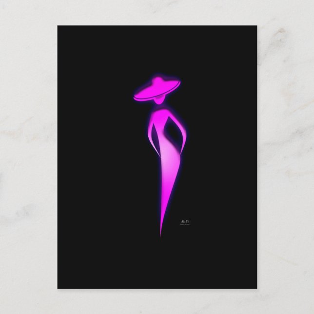 DAM i ROSA Vykort (Framsida)