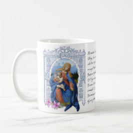 Dam i Rosary Virgin Mor Mary Prayer Kaffe Kaffemugg