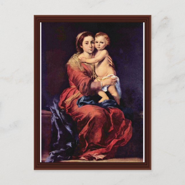 Dam i Rosary Vykort (Framsida)