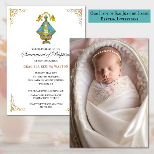 Dam i San Juan de los Lagos Baptism Inbjudningar