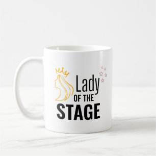 Dam i scenen kaffemugg