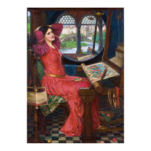 Dam i Shallot av John William Waterhouse