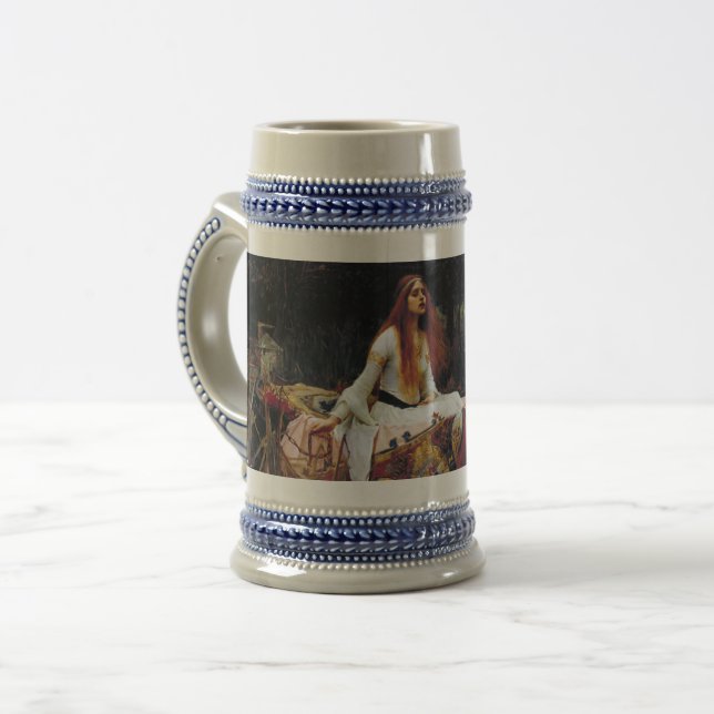 Dam i Shallot Boat Waterhouse Art 16oz Beer Mugg (Framsida vänster)