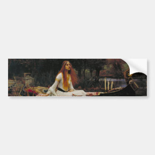 Dam i Shallot John William Waterhouse Bildekal