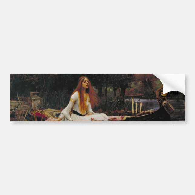 Dam i Shallot John William Waterhouse Bildekal (Framsidan)
