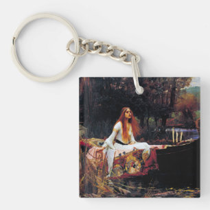 Dam i Shallot på båten J.W. Waterhouse Fine Art