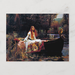 Dam i Shallot på JW Waterhouse Fine Art Vykort