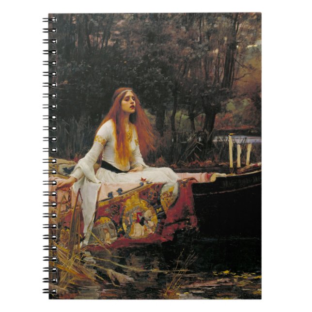 Dam i Shalott 1888 John William Waterhouse Anteckningsbok (Framsidan)