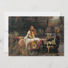 Dam i Shalott 1888 John William Waterhouse Tack Kort