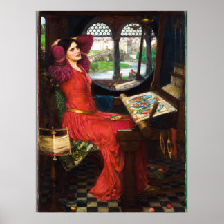 Dam i Shalott, 1915 av John William Waterhouse Poster