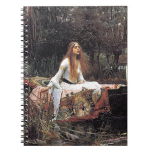 Dam i Shalott av John W. Waterhouse Anteckningsbok Med Spiral