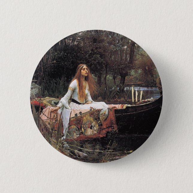 Dam i Shalott av John W. Waterhouse Knapp (Framsida)