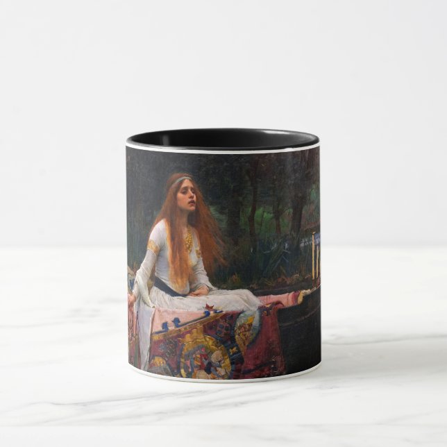 Dam i Shalott av John William Waterhouse Mugg (Center)