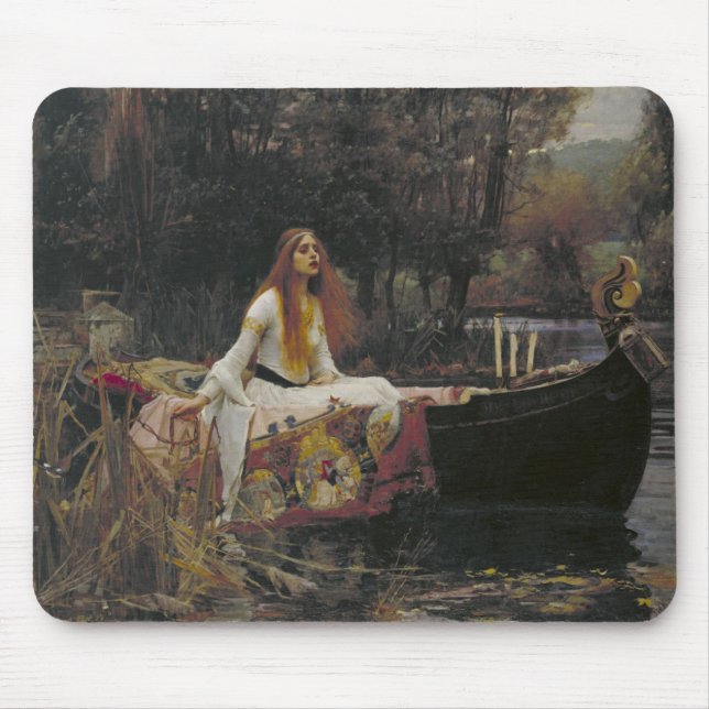Dam i Shalott av John William Waterhouse Musmatta (Framsidan)