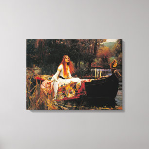 Dam i Shalott, c. 1888 av John Waterhouse Canvastryck