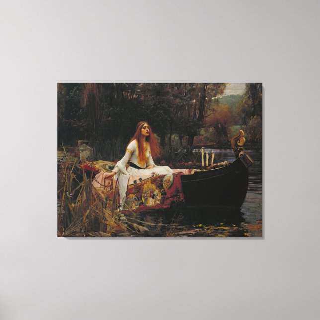 Dam i Shalott Canvastryck (Framsida)