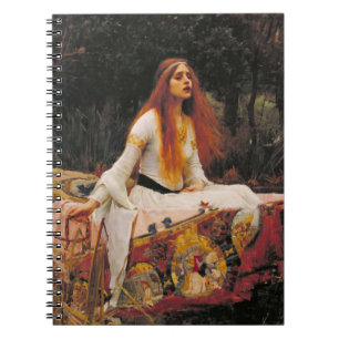 Dam i Shalott John William Waterhouse Anteckningsbok