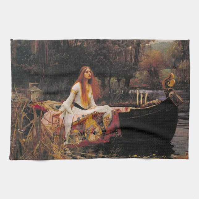 Dam i Shalott John William Waterhouse Kökshandduk (Horisontell)