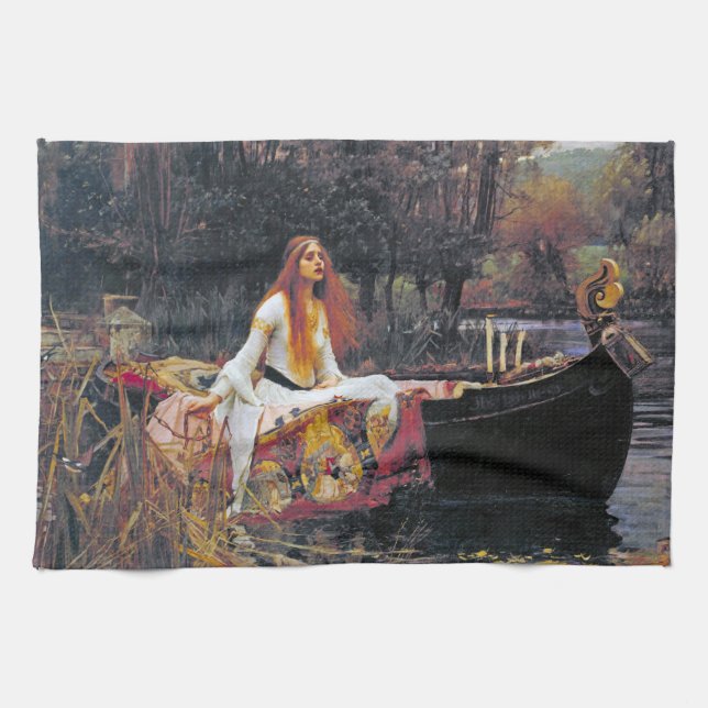 Dam i Shalott, John William Waterhouse Kökshandduk (Horisontell)