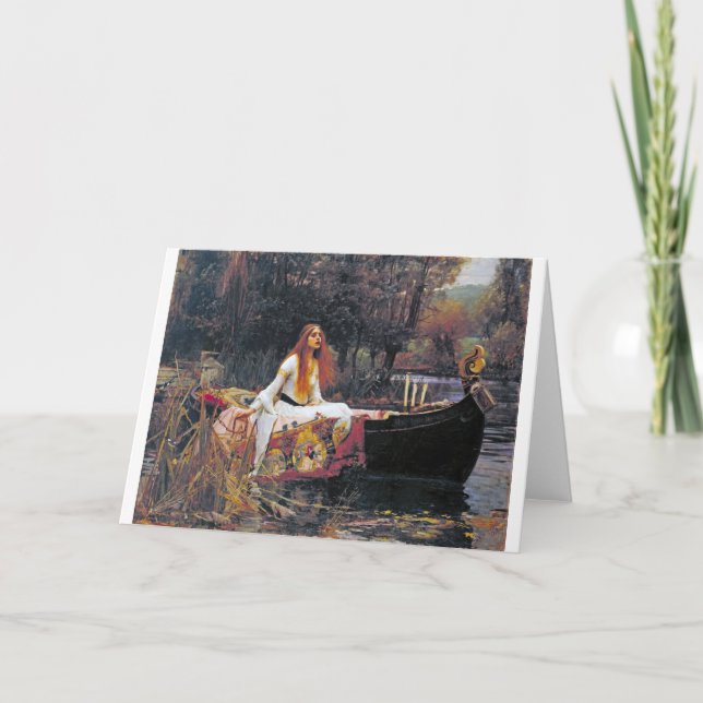 Dam i Shalott, John William Waterhouse Kort (Framsida)