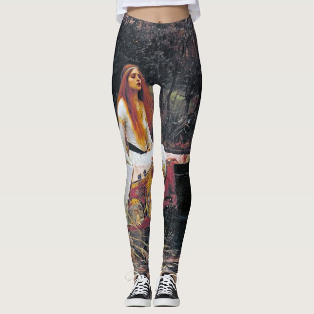 Dam i Shalott, John William Waterhouse Leggings (Framsida)