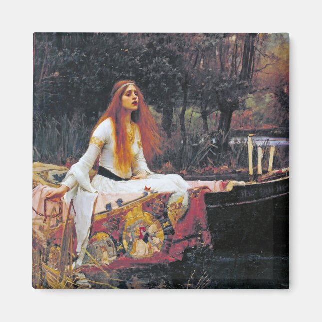 Dam i Shalott, John William Waterhouse Magnet (Framsidan)