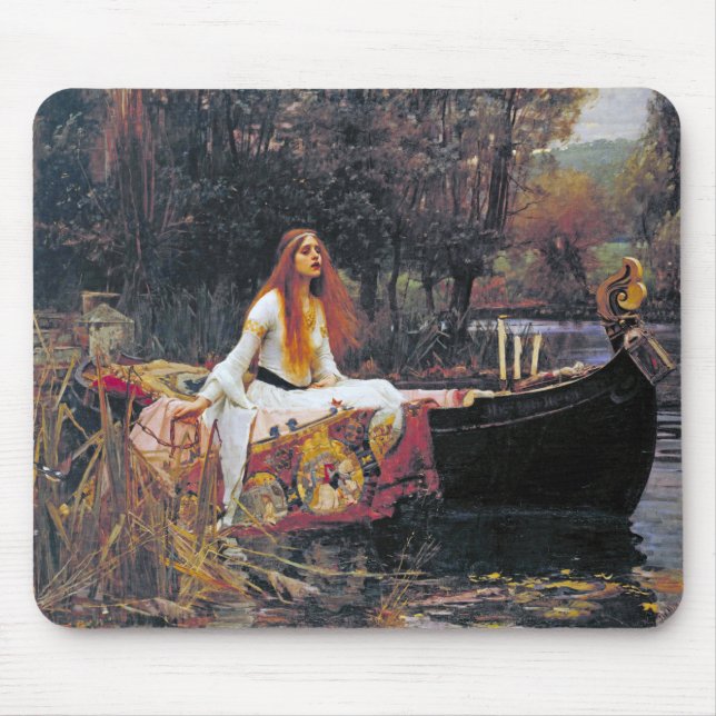 Dam i Shalott, John William Waterhouse Musmatta (Framsidan)