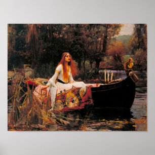 Dam i Shalott - John William Waterhouse Poster