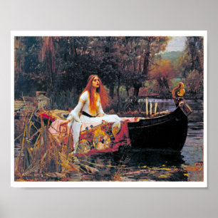 Dam i Shalott, John William Waterhouse Poster