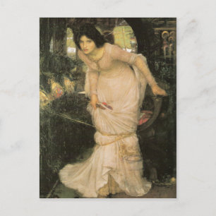 Dam i Shalott - John William Waterhouse Vykort