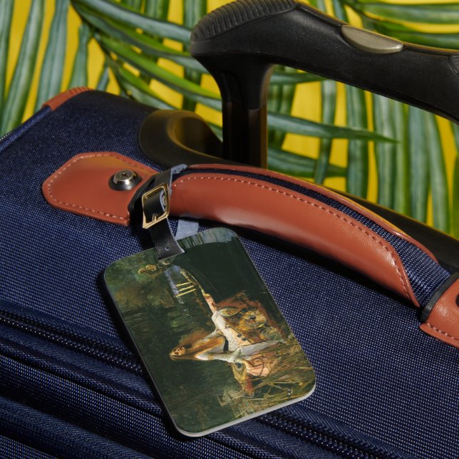 Dam i Shalott on Boat av John William Waterhouse Bagagebricka (Framsida Insitu 1)