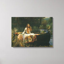 Dam i Shalott on Boat av John William Waterhouse Canvastryck