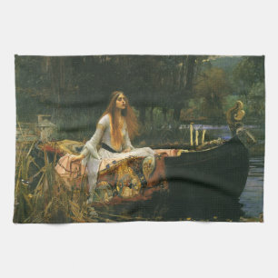 Dam i Shalott on Boat av John William Waterhouse Kökshandduk