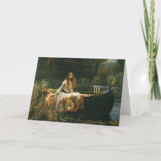 Dam i Shalott on Boat av John William Waterhouse Kort