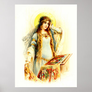 Dam i Shalott Poster